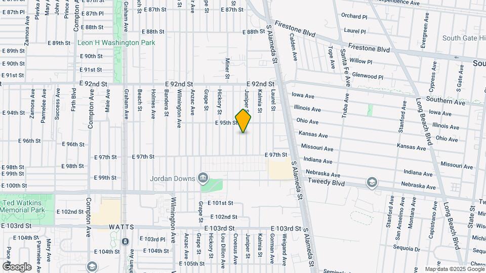 9525 Juniper St Map and Location Details