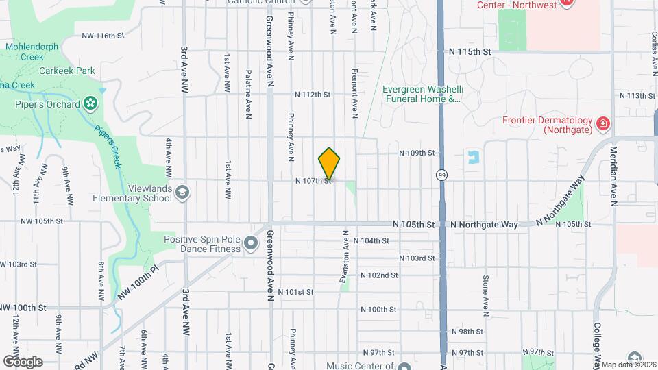 10559 Evanston Ave N Mapa y Detalles de la Ubicación