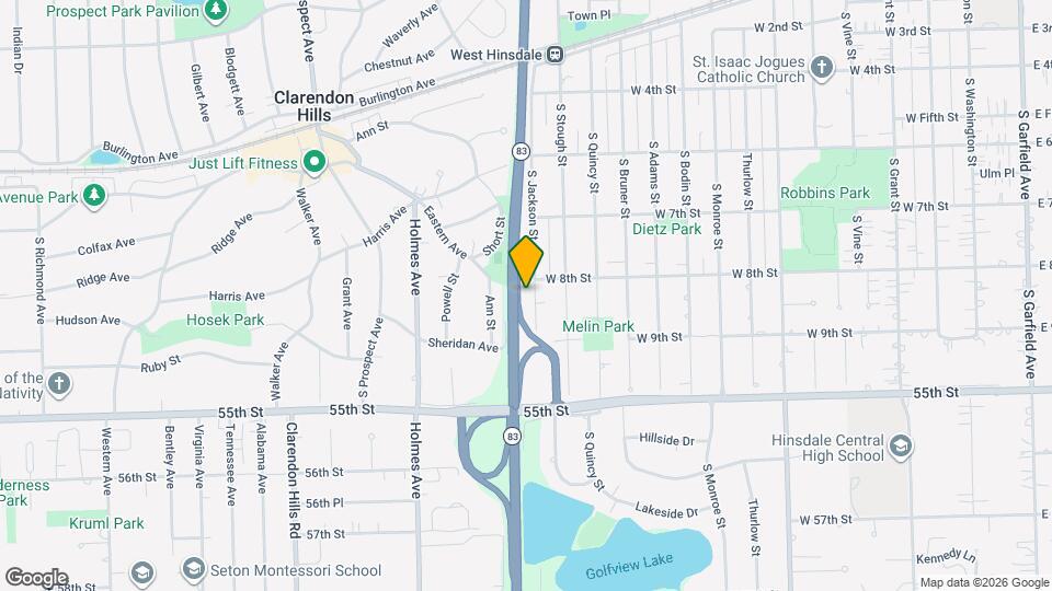 810 S Jackson St Map and Location Details