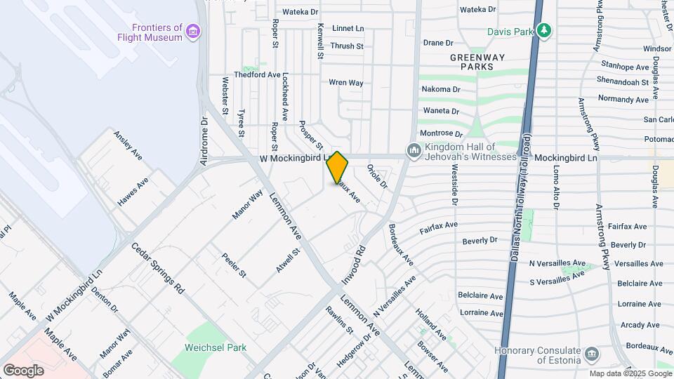 6421 Bordeaux Ave Map and Location Details