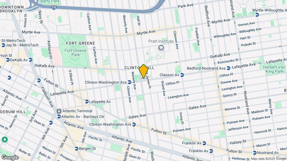 278 Lafayette Ave Map and Location Details