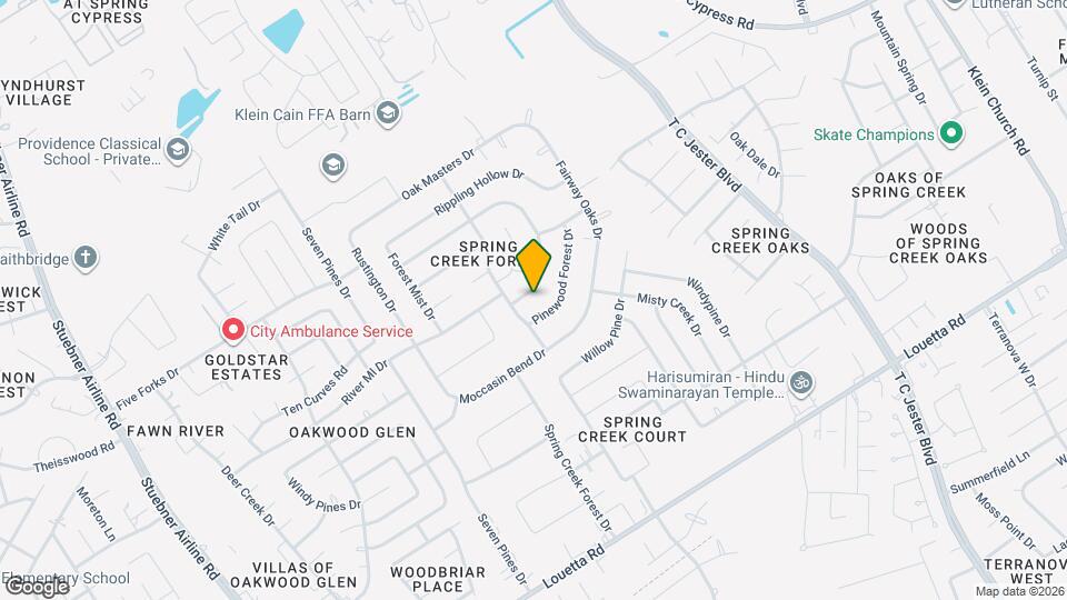 17410 Spicewood Springs Ln Map and Location Details