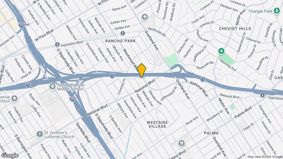 2929 Westwood Blvd Mapa y Detalles de la Ubicación