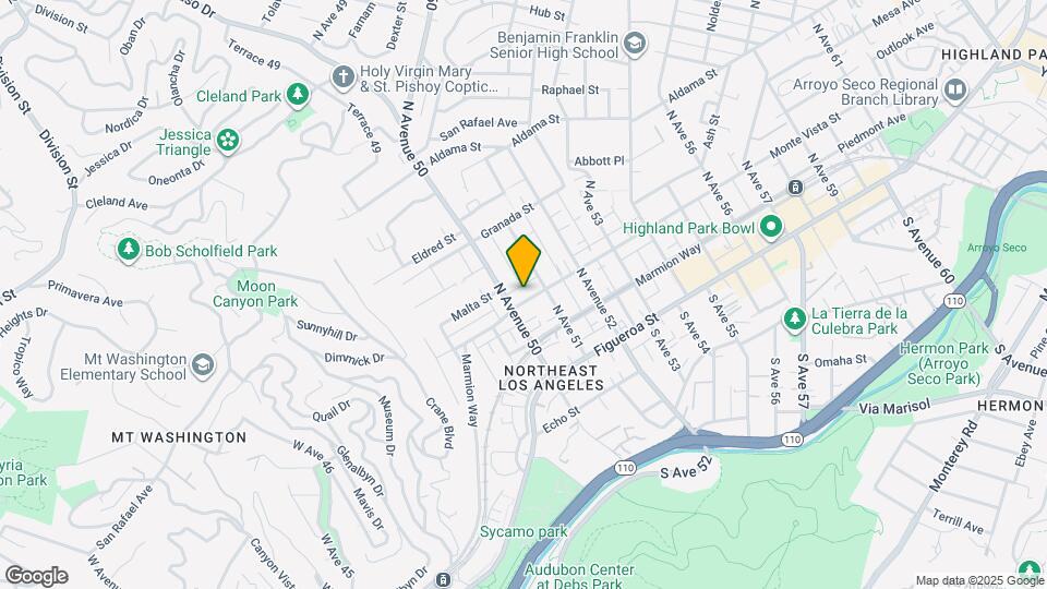 5011 Monte Vista St Map and Location Details