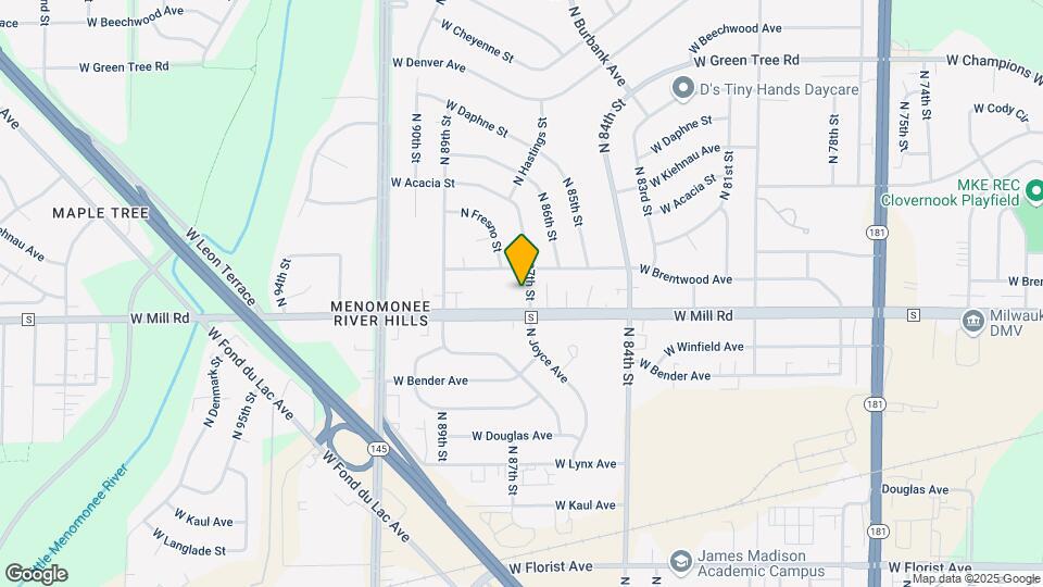 6415 N 87th St Map and Location Details