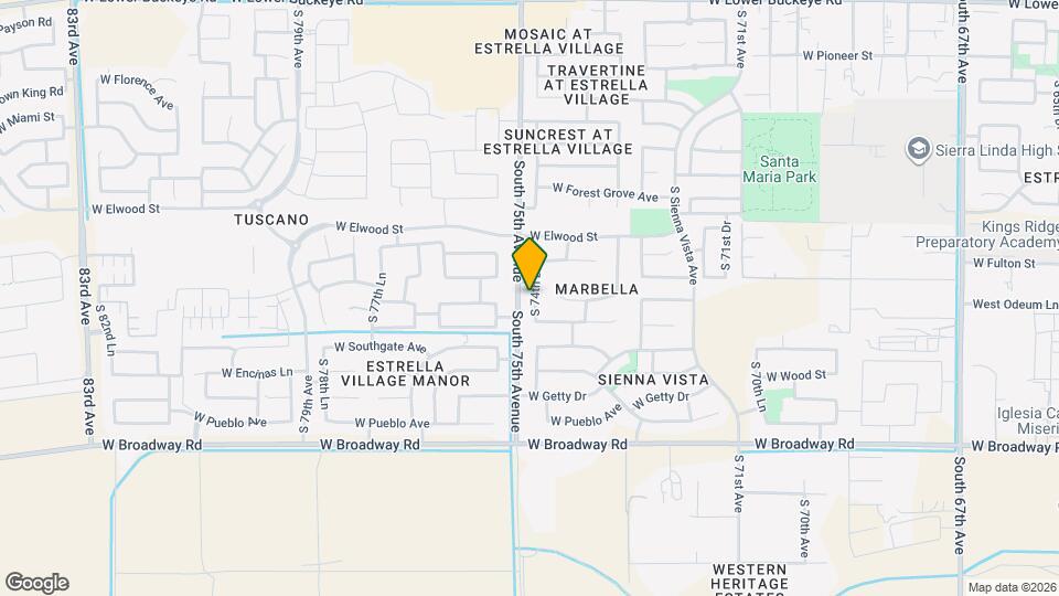 3816 S 74th Dr Mapa y Detalles de la Ubicación