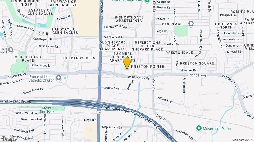 Furnished Studio-Dallas - Plano Parkway Map and Location Details