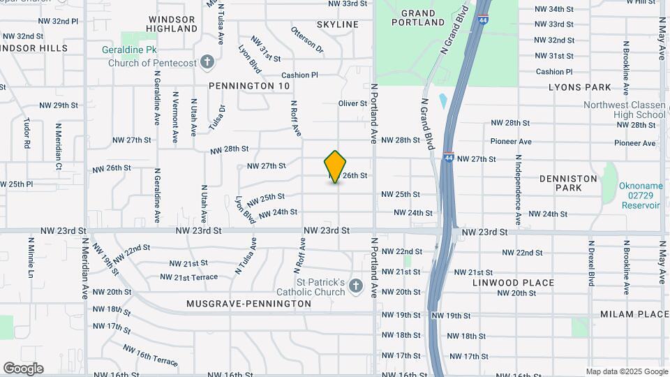 3801 NW 25th St Map and Location Details