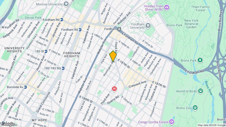 2364-2366 Washington Ave Map and Location Details