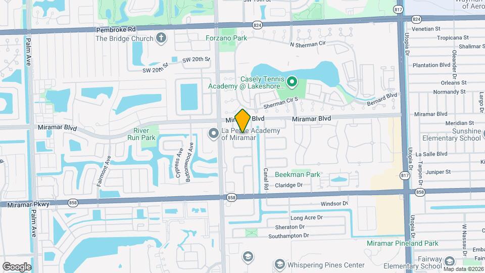 8801 N Bermuda Dr Map and Location Details