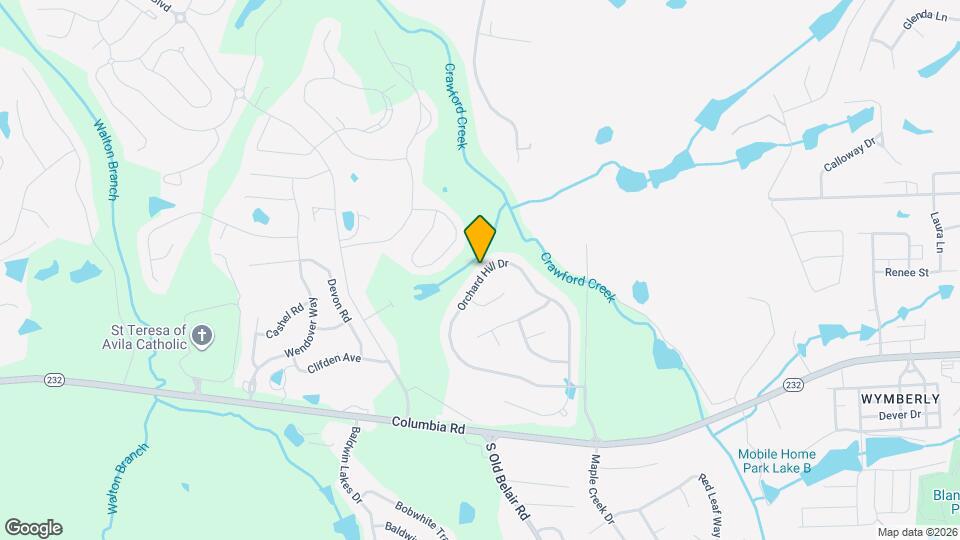 4866 Orchard Hill Dr Map and Location Details