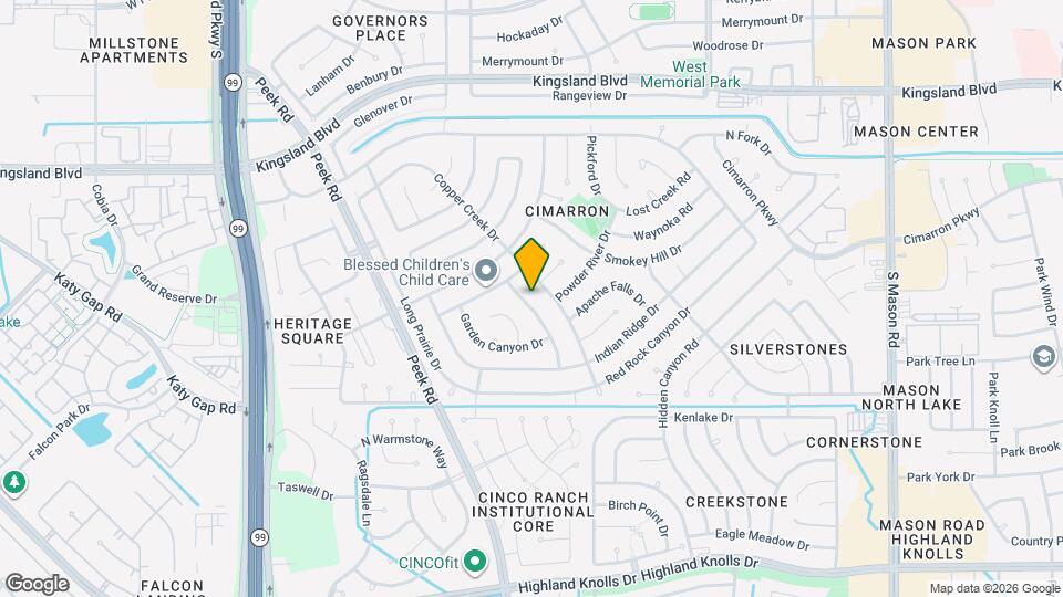 1019 Western Springs Dr Map and Location Details