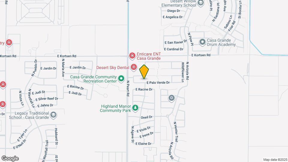 1554 E Palo Verde Dr Map and Location Details