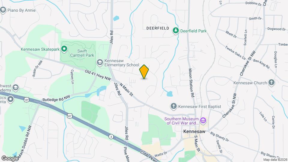 1170 Kennesaw Springs Dr NW Mapa y Detalles de la Ubicación