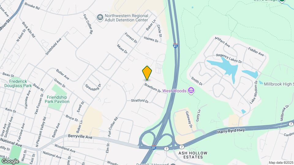 105 Braeburn Dr Mapa y Detalles de la Ubicación