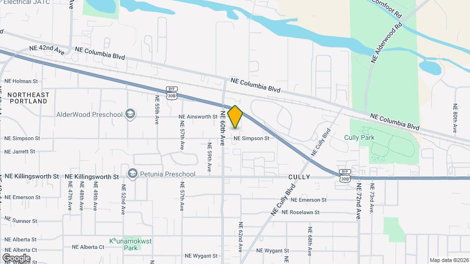 6045 NE Simpson St Map and Location Details