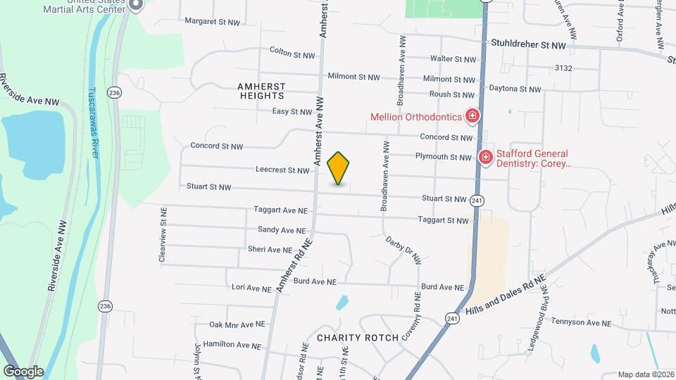 1040 Stuart St NW Map and Location Details