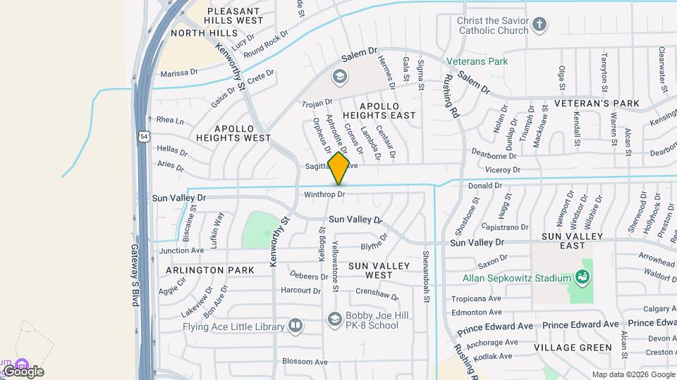 4909 Winthrop Dr Map and Location Details