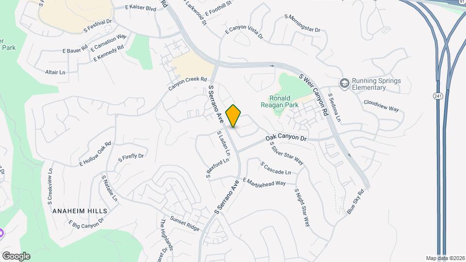 933 S Lone Pine Ln Mapa y Detalles de la Ubicación