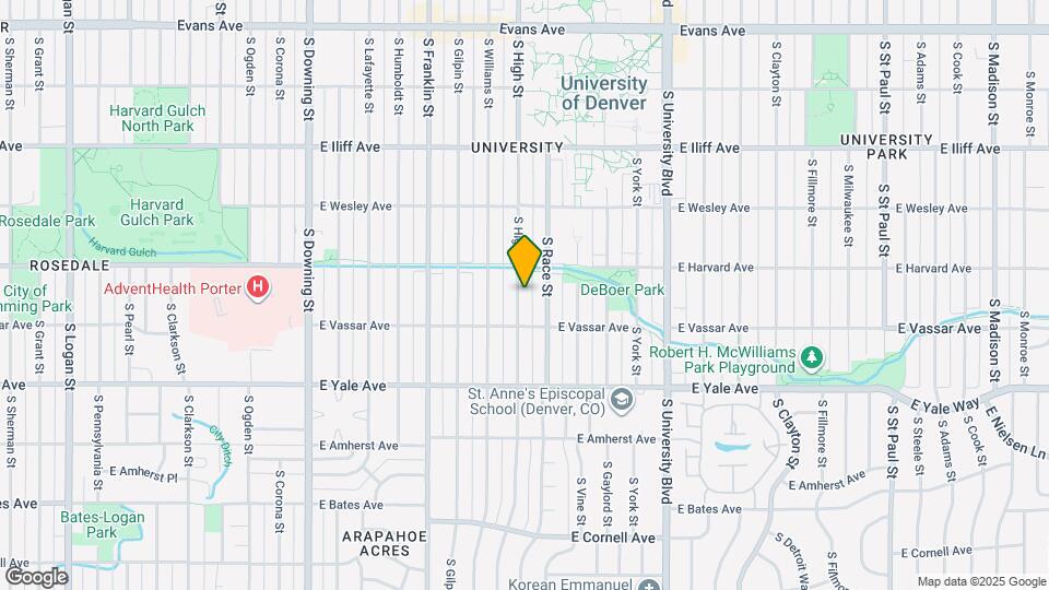 2540 S High St Mapa y Detalles de la Ubicación