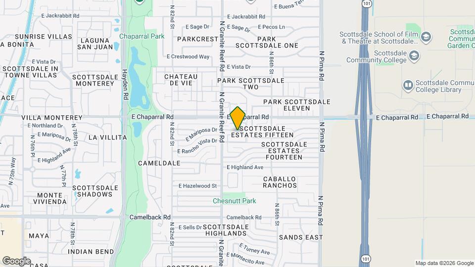 4941 N Granite Reef Rd Map and Location Details