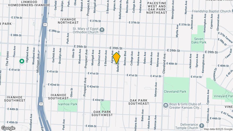 4012 Bellefontaine Ave Map and Location Details