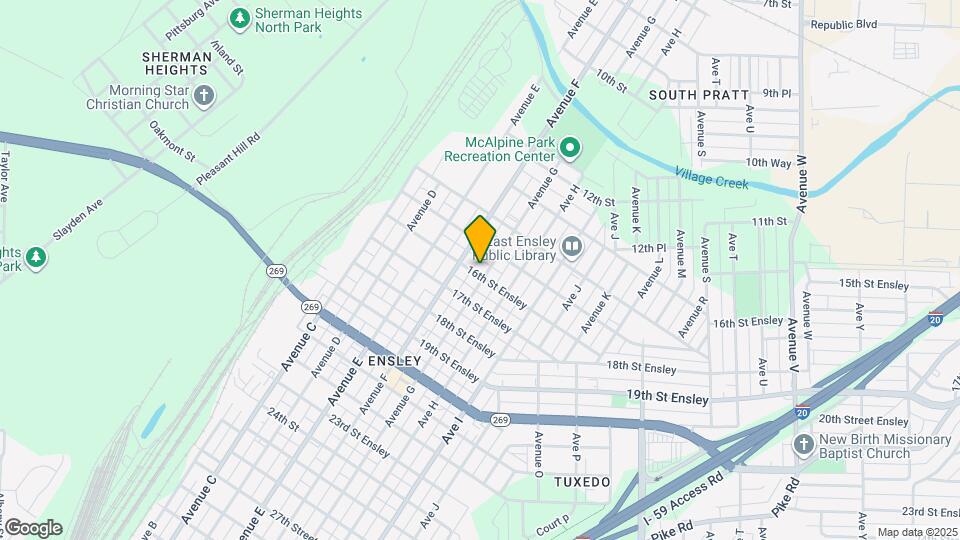 1520 Avenue G Map and Location Details