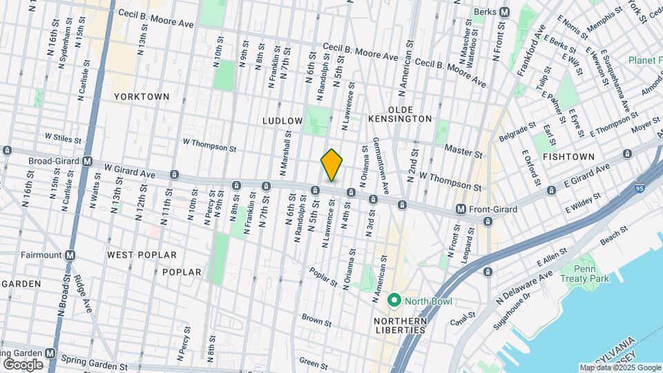 425 W Girard Ave Mapa y Detalles de la Ubicación