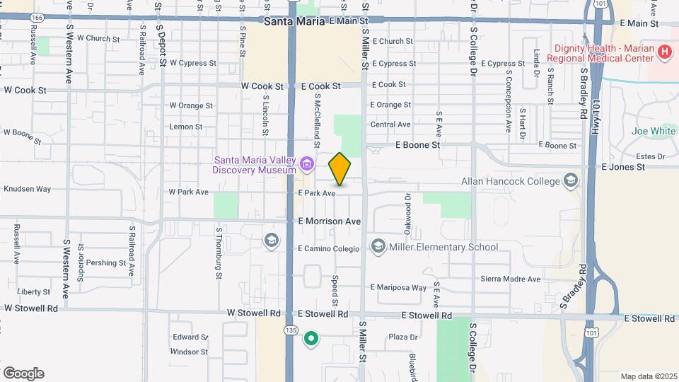 303 E Park Ave Map and Location Details