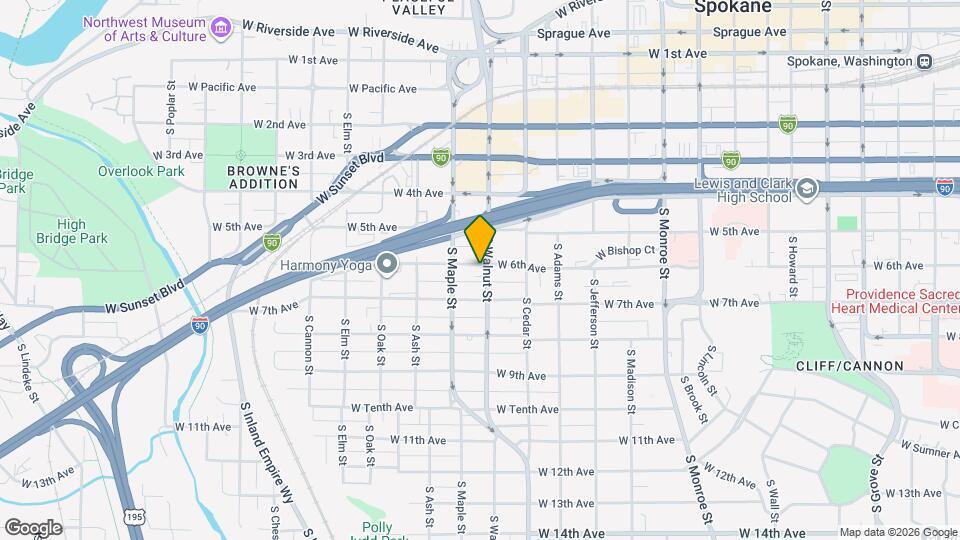 1501 W 6th Ave Map and Location Details