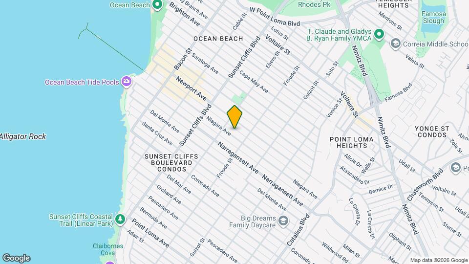 4650-60 Niagara Ave Map and Location Details