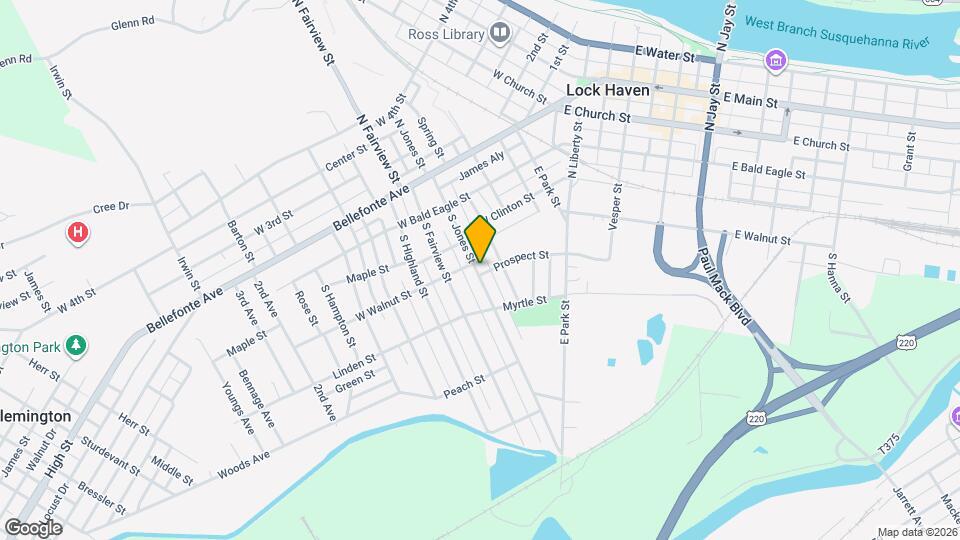 180 S Jones St, Unit B Map and Location Details