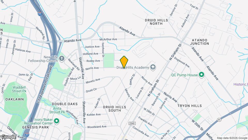 1305 Norris Ave Map and Location Details