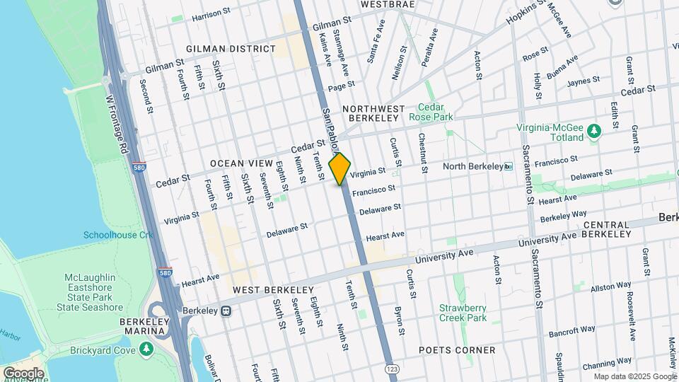 1716 San Pablo Ave Map and Location Details