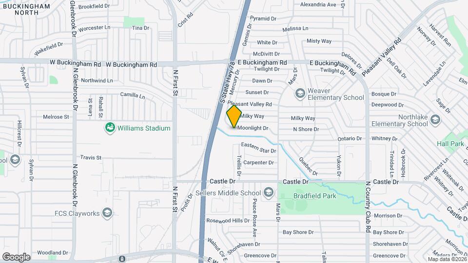 502 Moonlight Dr Map and Location Details