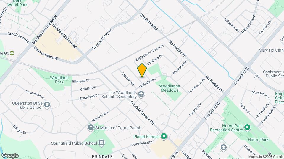 3249 Oakglade Crescent Map and Location Details