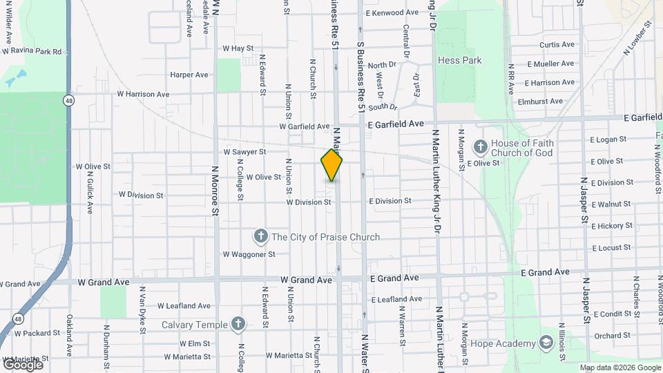 1643 N Main St, Unit Up Map and Location Details
