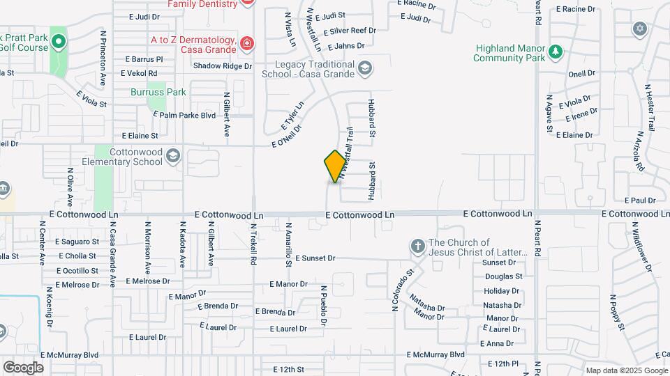 1645 N Westfall Trail Map and Location Details