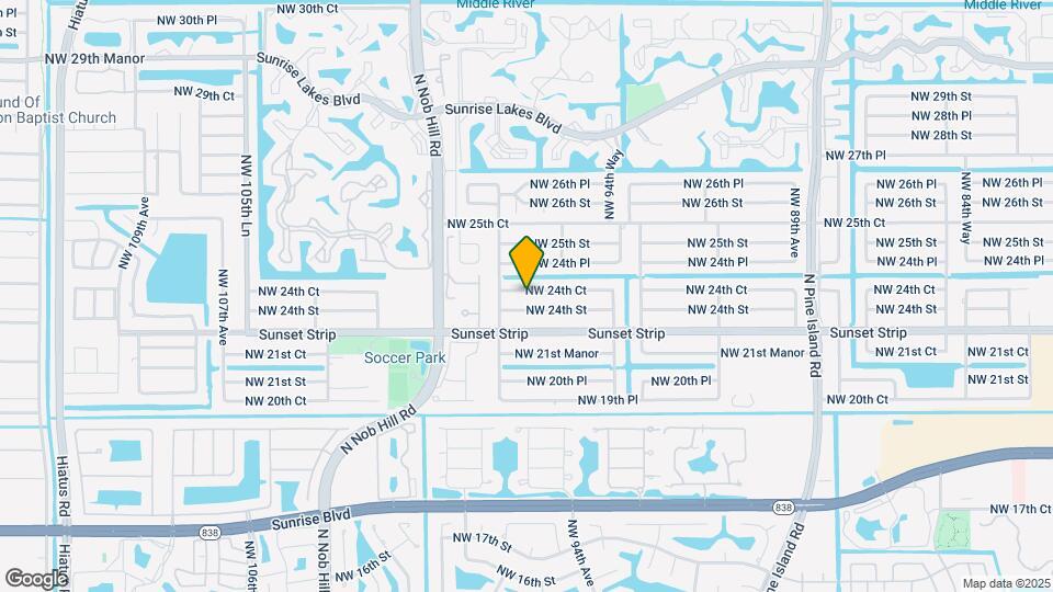 9710 NW 24th Ct Map and Location Details