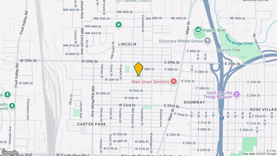 309 W 37th St Map and Location Details