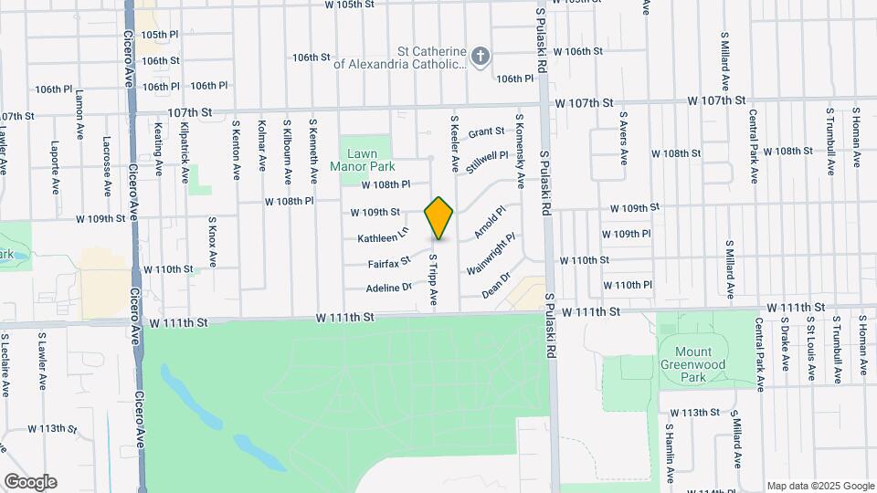 10933 S Tripp Ave Map and Location Details