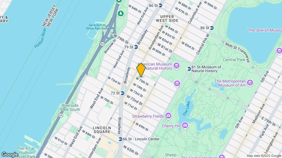149 W 75th St Map and Location Details