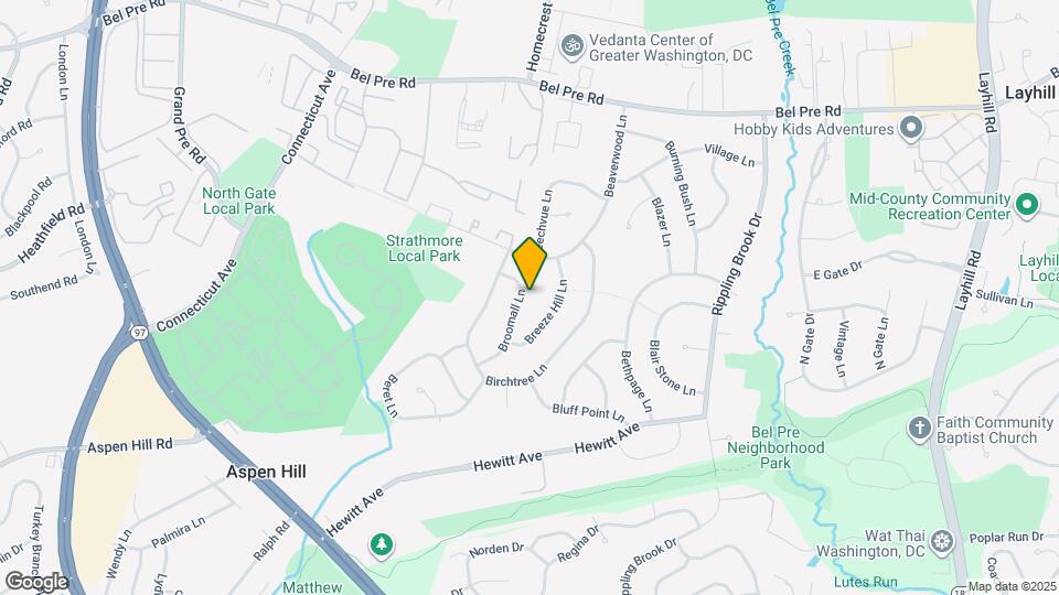 14017 Broomall Ln Map and Location Details