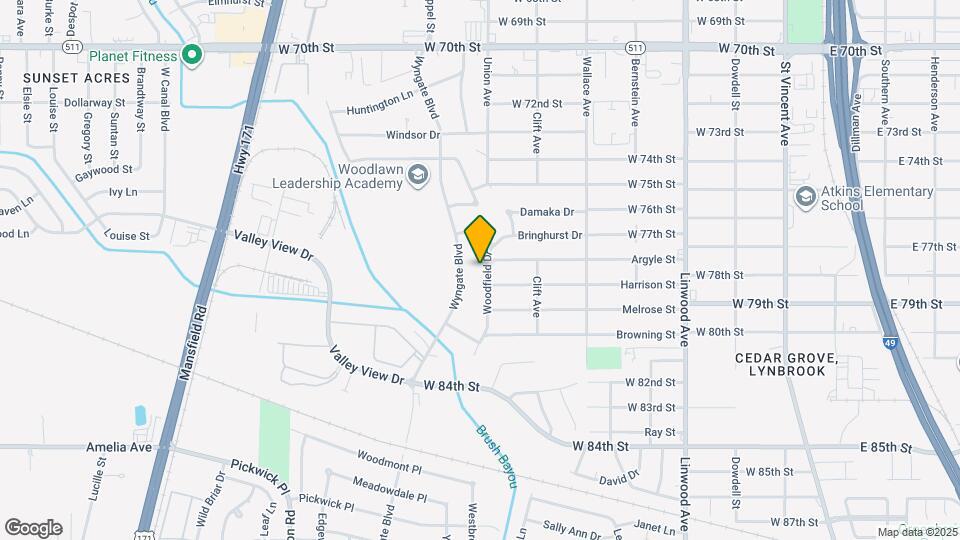 7726 Woodfield Dr Map and Location Details