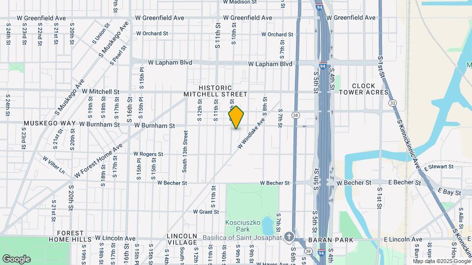 1914 S 10th St Map and Location Details