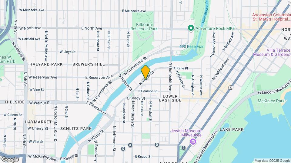 1818 N Water St, Unit 306 Map and Location Details