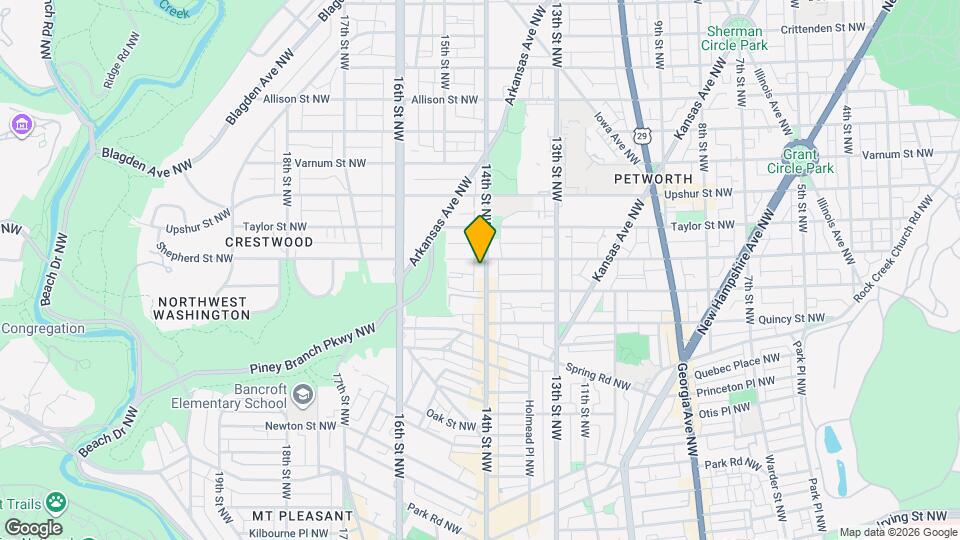 3928 14th St NW Map and Location Details