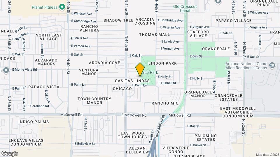4438 E Hubbell St, Unit 28 Mapa y Detalles de la Ubicación