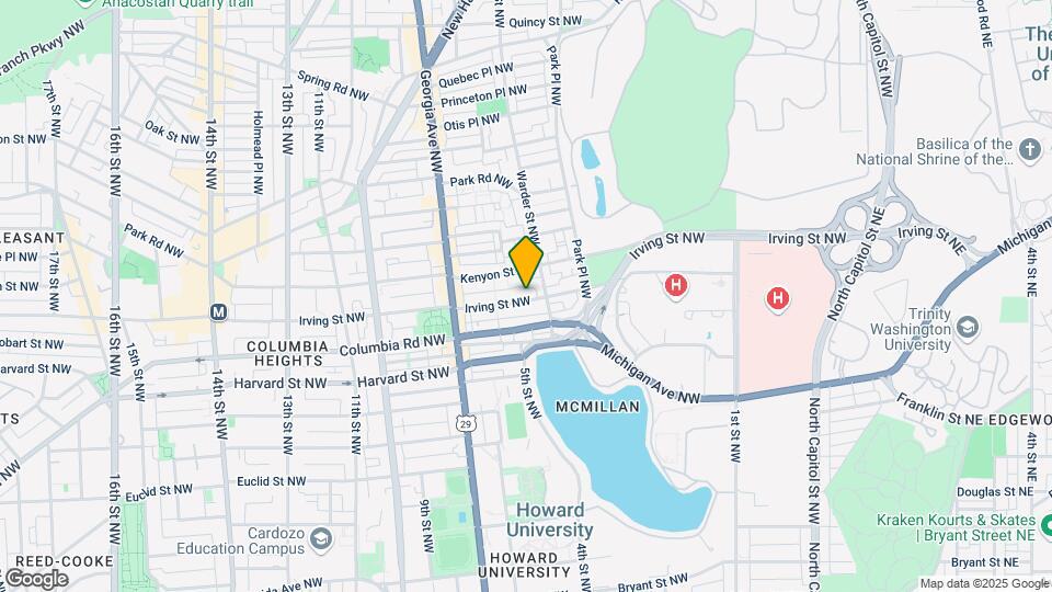 523A Irving St NW, Unit A Map and Location Details