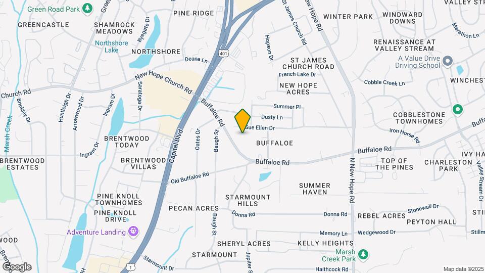3615 Bison Hill Lane Map and Location Details
